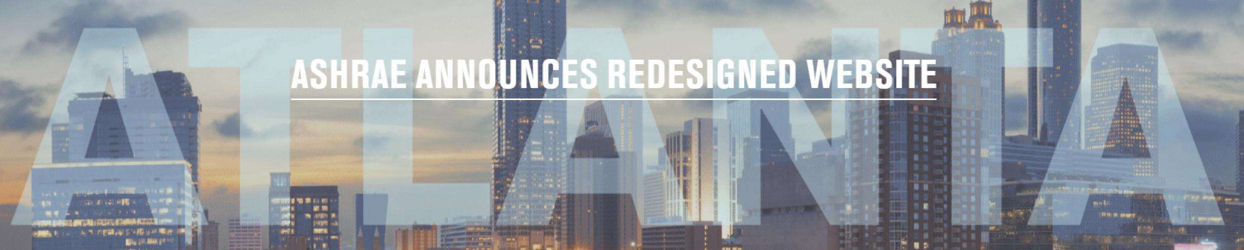 ASHRAE Announces Redesigned Website