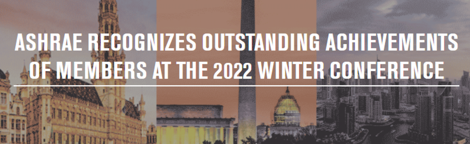 Miembros de ASHRAE reconocidos por logros en la Conferencia de Invierno 2022