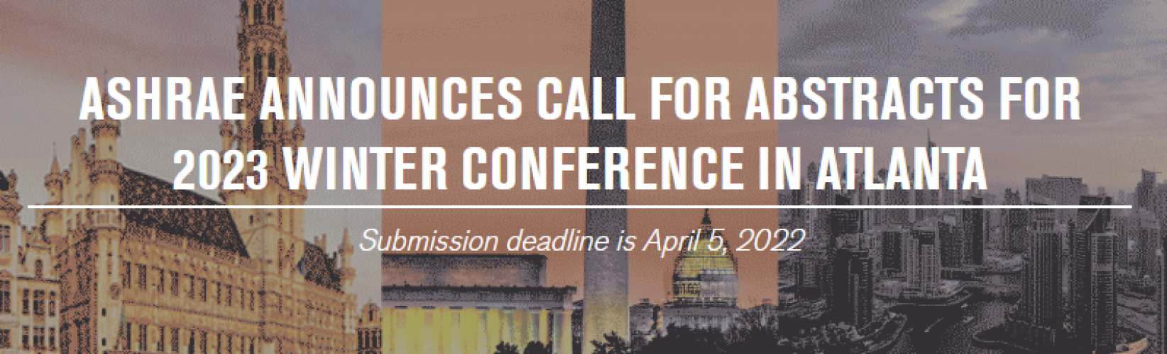 ASHRAE anuncia convocatoria de resúmenes para la conferencia de invierno de 2023 en Atlanta